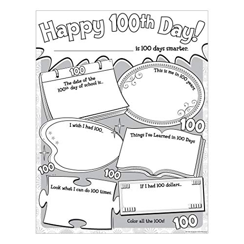 Product Cover Teacher Created Resources Happy 100th Day Poster Pack (5640)