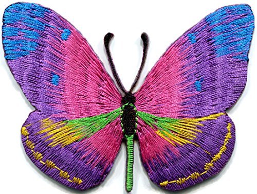 Product Cover Butterfly insect boho hippie retro love peace embroidered applique iron-on patch new