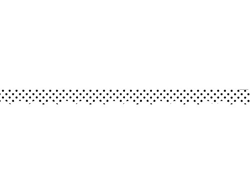 Product Cover Teacher Created Resources Black Polka Dots on White Scalloped Border Trim (5593)