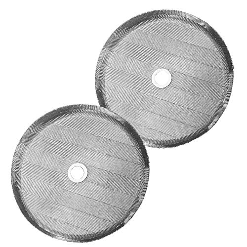 Product Cover French Press Replacement Filter Screen (2pack) - Includes Metal Center Ring - Universal 8-Cup Stainless Steel Reusable Filter