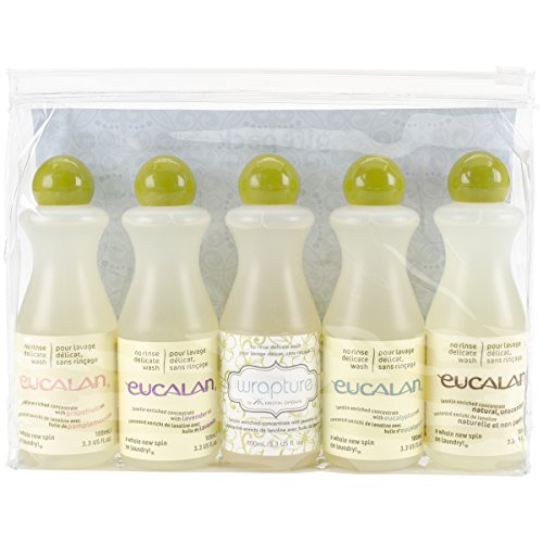 Product Cover Eucalan Fine Fabric Wash Gift-Pack , 5 Pieces Per Pack , 3.3ounces each Bottle