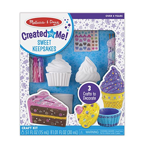 Product Cover Melissa & Doug Decorate-Your-Own Sweets Set Craft Kit: 2 Treasures Boxes and a Cake Bank