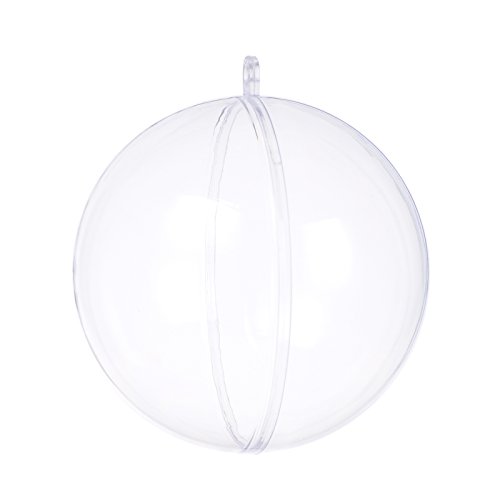 Product Cover S SEEKINGTAG Clear Fillable Ornaments Ball - Pack of 10 Individual 80mm Ornaments