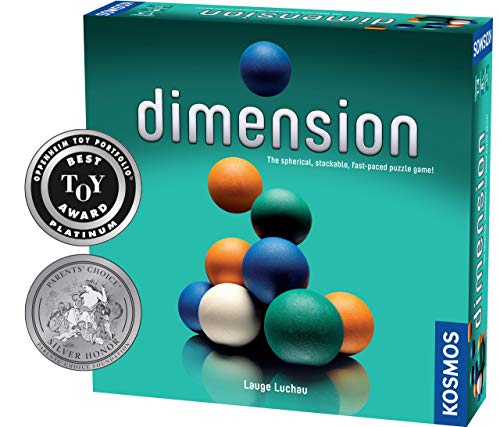 Product Cover Dimension - A 3D Fast-Paced Puzzle Game from Kosmos | Up to 4 Players, for Fans of Strategy, Quick-Thinking & Logic | Parents' Choice Silver Honor & Oppenheim Toy Portfolio Platinum Award Winner