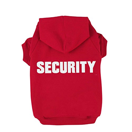 Product Cover BINGPET BA1002-1 Security Patterns Printed Puppy Pet Hoodie Dog Clothes Small