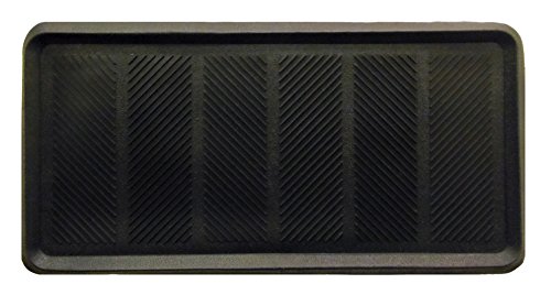 Product Cover Iron Gate - Heavy Duty Big Foot Boot Tray Door Mat 16x32 - Indoor or Outdoor Use - Multi Purpose - 100% Rubber Construction - Entryway, Garage, Pets, Painting Projects, Clean Ups