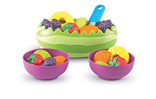Product Cover Learning Resources New Sprouts Fresh Fruit Salad Set, Pretend Play Food, 18Piece Set, Ages 18 Mos+