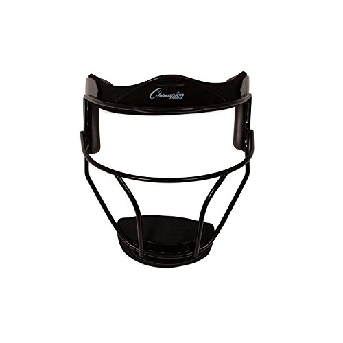 Product Cover Champion Sports Steel Softball Face Mask - Classic Baseball Fielders Masks for Youth - Durable Head Guards - Premium Sports Accessories for Indoors and Outdoors - Black