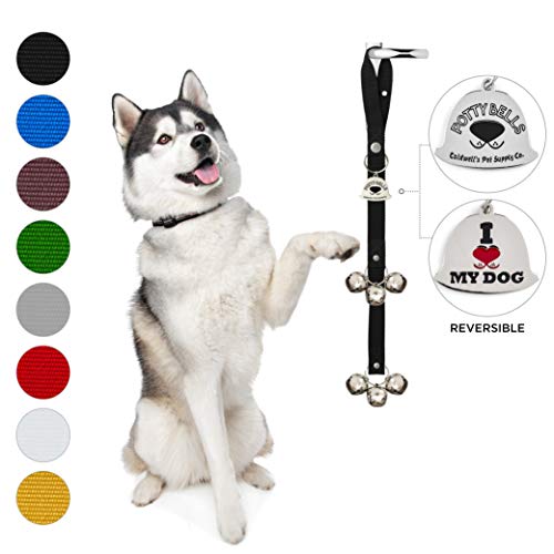 Product Cover Potty Bells Housetraining Dog Doorbells for Dog Training and Housebreaking Your Doggy. Dog Bell with Doggie Doorbell and Potty Training for Puppies Instructional Guide