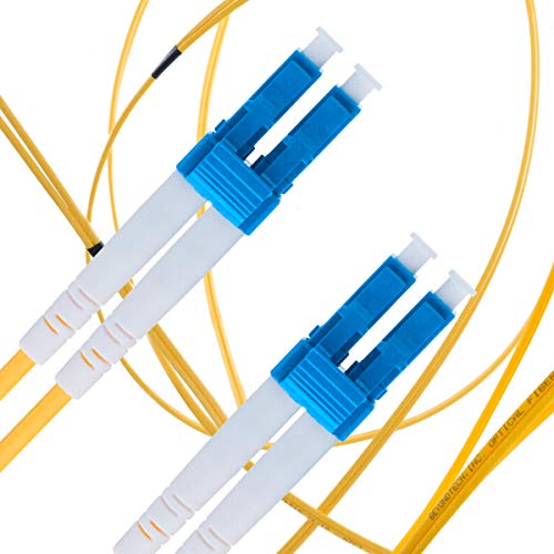 Product Cover LC to LC Fiber Patch Cable Single Mode Duplex - 2m (6.56ft) - 9/125um OS1 LSZH - Beyondtech PureOptics Cable Series
