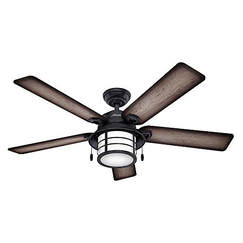 Product Cover Hunter Fan Company Hunter 59135 Nautical 54``Ceiling Fan from Key Biscayne Collection in Bronze/Dark Finish, Weathered Zinc