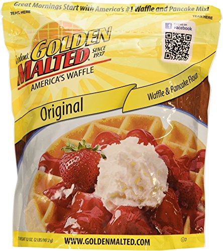 Product Cover Carbon's Golden Malted Pancake & Waffle Flour Mix, Original, 32-Ounces