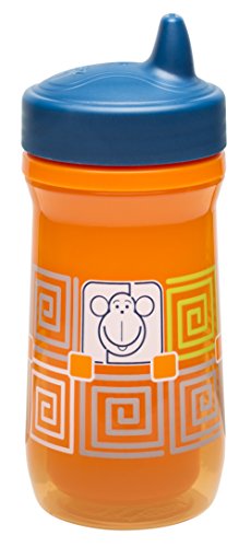 Product Cover Zak Designs Toddlerific Perfect Flo Spout Toddler Cup with Orange Monkey, 8.7 oz