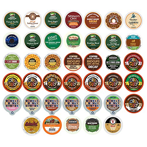 Product Cover Custom Variety Pack Decaf Coffee Single Serve Cups for Keurig K Cup Brewers, 40 Count