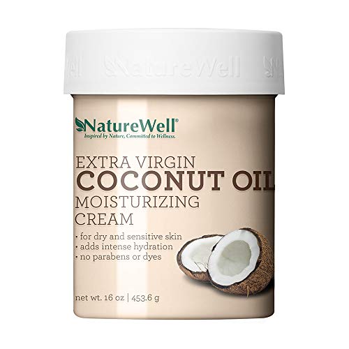 Product Cover NatureWell Coconut Oil Ultimately Hydrating, Paraben and Dye Free, Moisturizing Cream for Face and Body, 16 oz.
