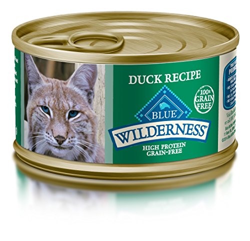 Product Cover Blue Buffalo Wilderness Adult Grain Free Duck Pate Wet Cat Food 3-oz (Pack of 24)