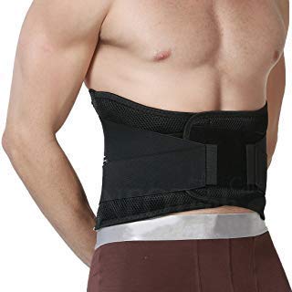 Product Cover Neotech Care Back Brace - Lumbar Support Belt - Wide Protection, Adjustable Compression & Breathable - for Gym, Posture, Lifting, Work, Pain Relief - Black - Size XXL