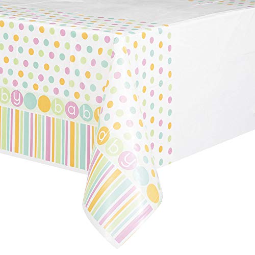 Product Cover Pastel Baby Shower Plastic Tablecloth, 84