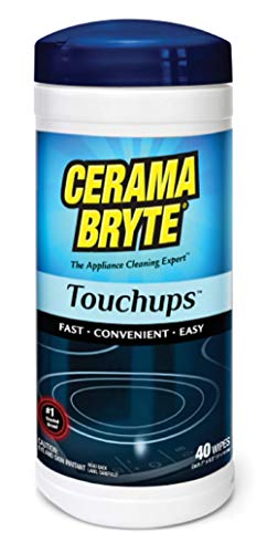 Product Cover (2 Pack) Cerama Bryte Touchups Wipes Ceramic Cooktop Cleaner, 2 x 40-ct (Original Version)