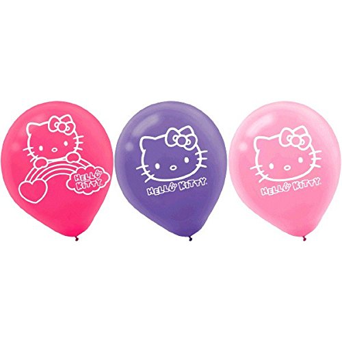 Product Cover Amscan 111417 BLLN LTX HELLO KITTY RAINBOW, 6-Count, Printed Balloons