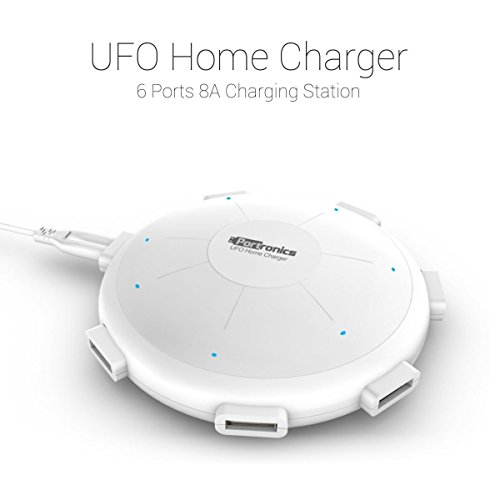 Product Cover Portronics POR 343 UFO 6 Ports 8A Home Charging Station (White)
