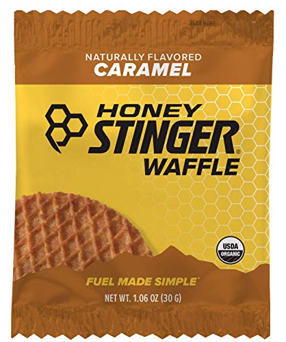 Product Cover Honey Stinger Organic Waffle, Caramel, Sports Nutrition, 1.06 Ounce (16 Count)