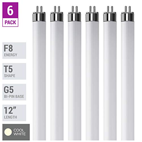 Product Cover (Pack Of 6) F8T5/CW - T5 Fluorescent 4100K Cool White - 8 Watt - 12