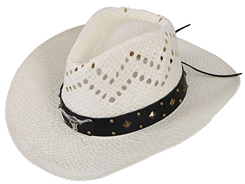 Product Cover Simplicity Men's & Women's Western Style Cowboy/Cowgirl Straw Hat