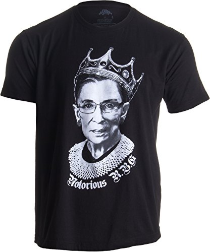 Product Cover Notorious R.B.G. Funny Progressive, Liberal Ruth Bader Ginsburg Unisex T-Shirt-Adult,XL Black