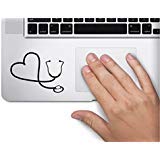 Product Cover Stethoscope Heart Rn Nurse Symbol Decal Funny Laptop Skin Macbook Trackpad Keypad Sticker Window