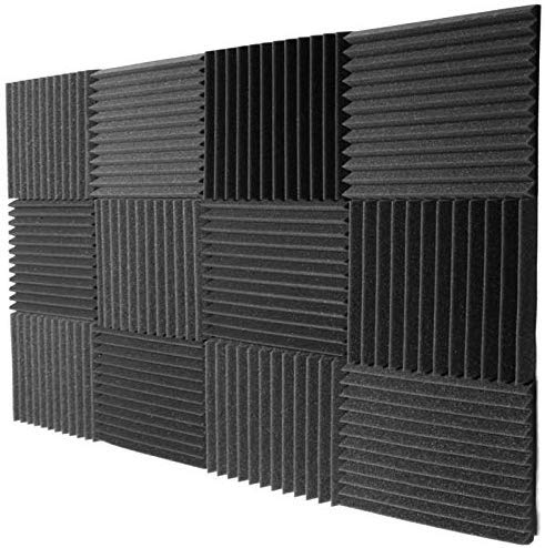 Product Cover Mybecca 12 PACK Acoustic Foam Wedge Soundproofing Wall Tiles 12