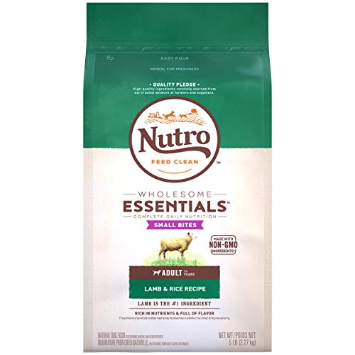Product Cover NUTRO WHOLESOME ESSENTIALS Natural Adult Dry Dog Food Small Bites Lamb & Rice Recipe, 5 lb. Bag