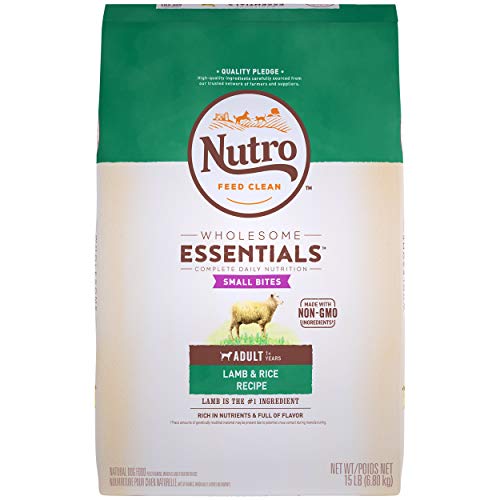 Product Cover NUTRO WHOLESOME ESSENTIALS Natural Adult Dry Dog Food Small Bites Lamb & Rice Recipe, 15 lb. Bag