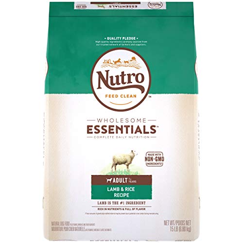 Product Cover NUTRO WHOLESOME ESSENTIALS Natural Adult Dry Dog Food Lamb & Rice Recipe, 15 lb. Bag