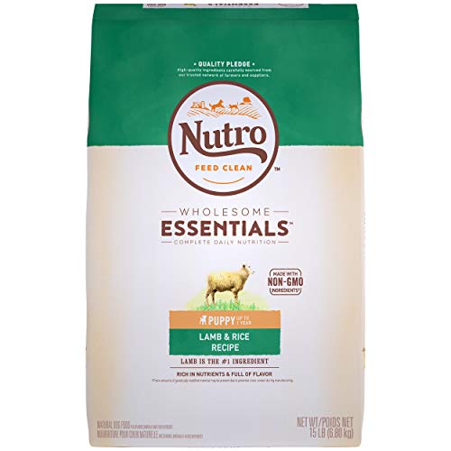 Product Cover NUTRO WHOLESOME ESSENTIALS Natural Puppy Dry Dog Food Lamb & Rice Recipe, 15 lb. Bag