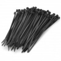 Product Cover Generic Self Locking Nylon Cable Zip Ties, 2.5 X 100mm (Black, 100 Piece)