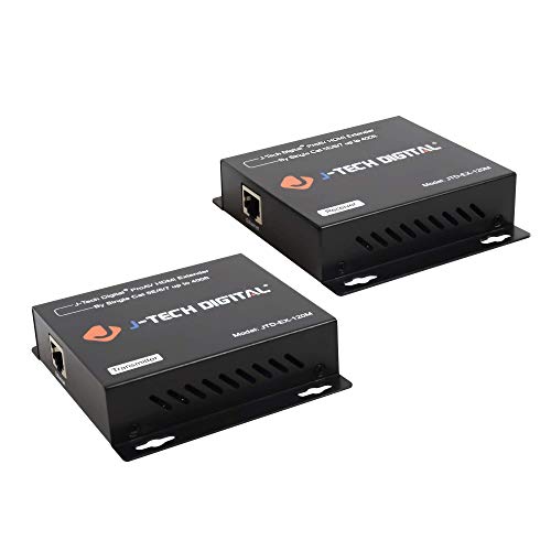 Product Cover J-Tech Digital ProAV HDMI Extender Over Single Cat5e/6 Cable TCP/IP 1080p IR Remote - Up to 400' [JTD-EX-120M]