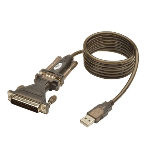 Product Cover TRIPP LITE USB to RS232 Serial Adapter Cable USB-A to DB25 DB9 M/M 5-Feet (U209-005-DB25)