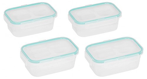 Product Cover Snapware 1098449 2-Cup Airtight Rectangle Container with Teal Seal, Containers by Snapware