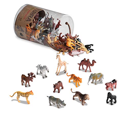 Product Cover Terra by Battat - Wild Animals - Assorted Miniature Wild Animal Toys & Cake Toppers For Kids 3+ (60 Pc)
