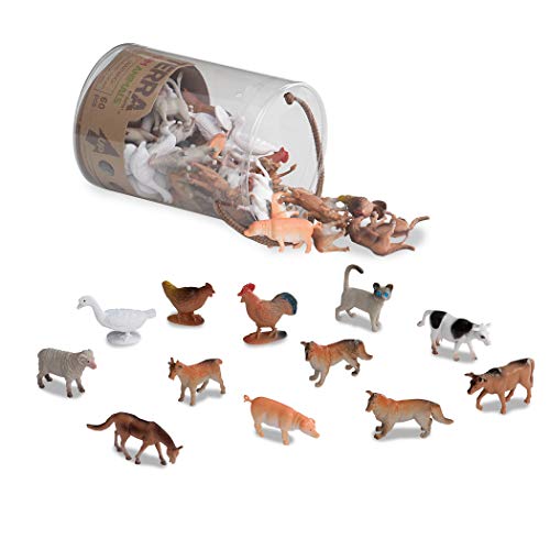 Product Cover Terra by Battat - Farm Animals - Assorted Miniature Farm Animal Toy Figures & Cake Toppers For Kids 3+ (60 Pc)