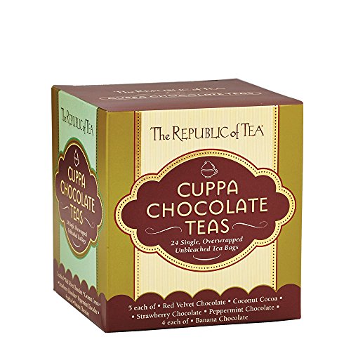 Product Cover The Republic of Tea Cuppa Chocolate Tea Assortment, 24 Tea Bags, Low Calorie Chocolate Dessert Tea