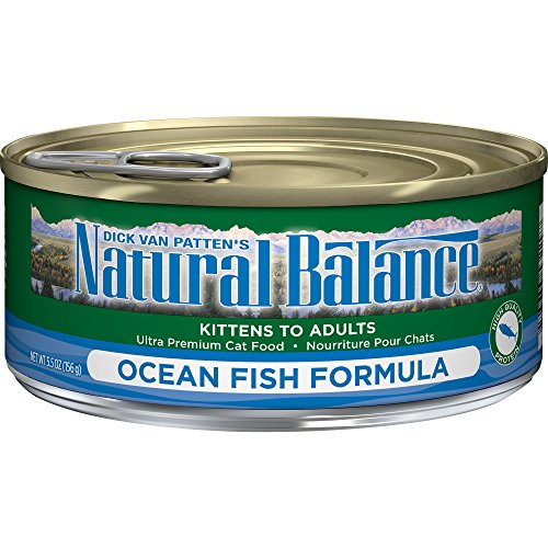 Product Cover Natural Balance Ultra Premium Wet Cat Food, Ocean Fish Formula, 5.5 Ounce Can (Pack of 24)