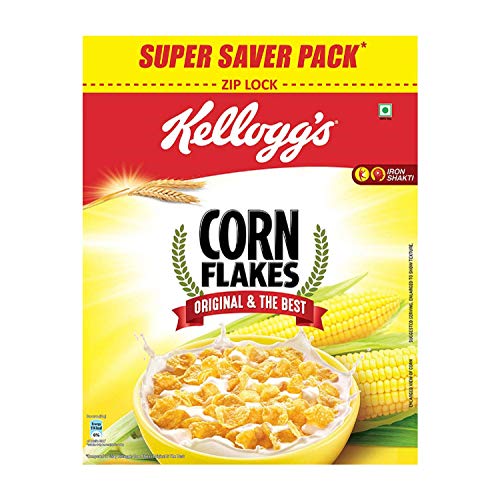 Product Cover Kellogg's Corn Flakes Original, Breakfast Cereal, 875gms Pack