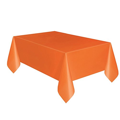 Product Cover Orange Plastic Tablecloth, 108