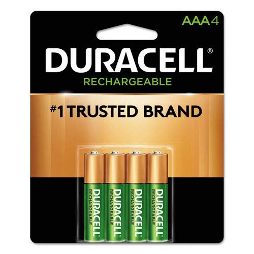 Product Cover Duracell NLAAA4BCD Rechargeable StayCharged NiMH Batteries, AAA, 4/PK