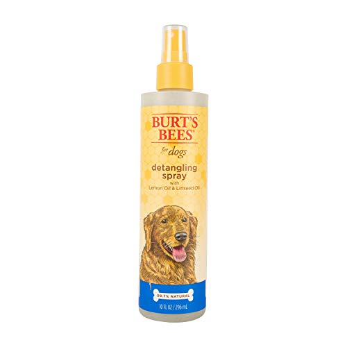 Product Cover Burt's Bees for Dogs Natural Detangling Spray With Lemon and Linseed | Dog and Puppy Fur Detangler, 10 Ounces