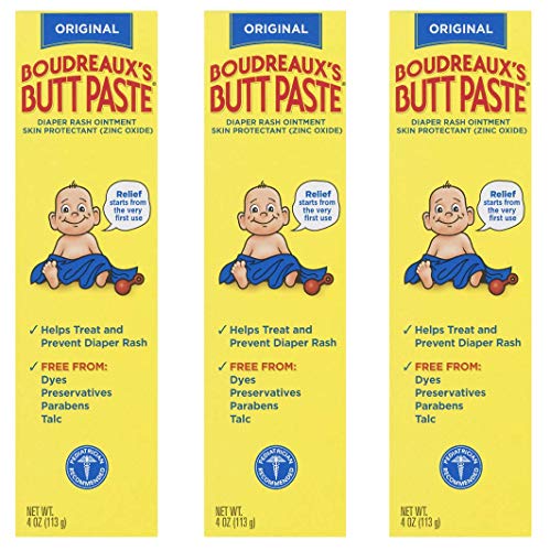 Product Cover Boudreaux's Butt Paste Diaper Rash Ointment, Original, 4 Oz, Pack of 3