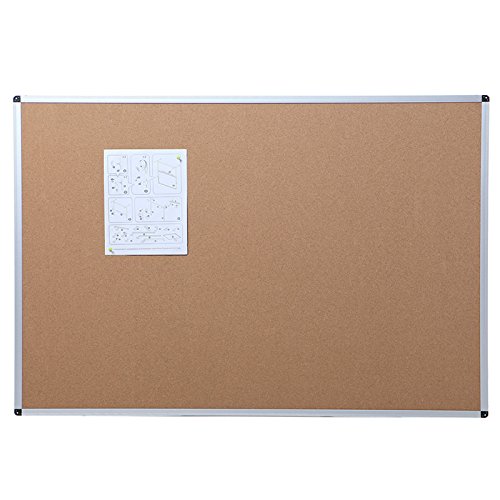 Product Cover VIZ-PRO Cork Notice Board, 36 X 24 Inches, Silver Aluminium Frame