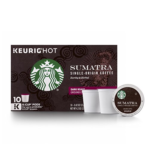 Product Cover Starbucks Sumatra Dark Roast Single Cup Coffee for Keurig Brewers, 60 Count